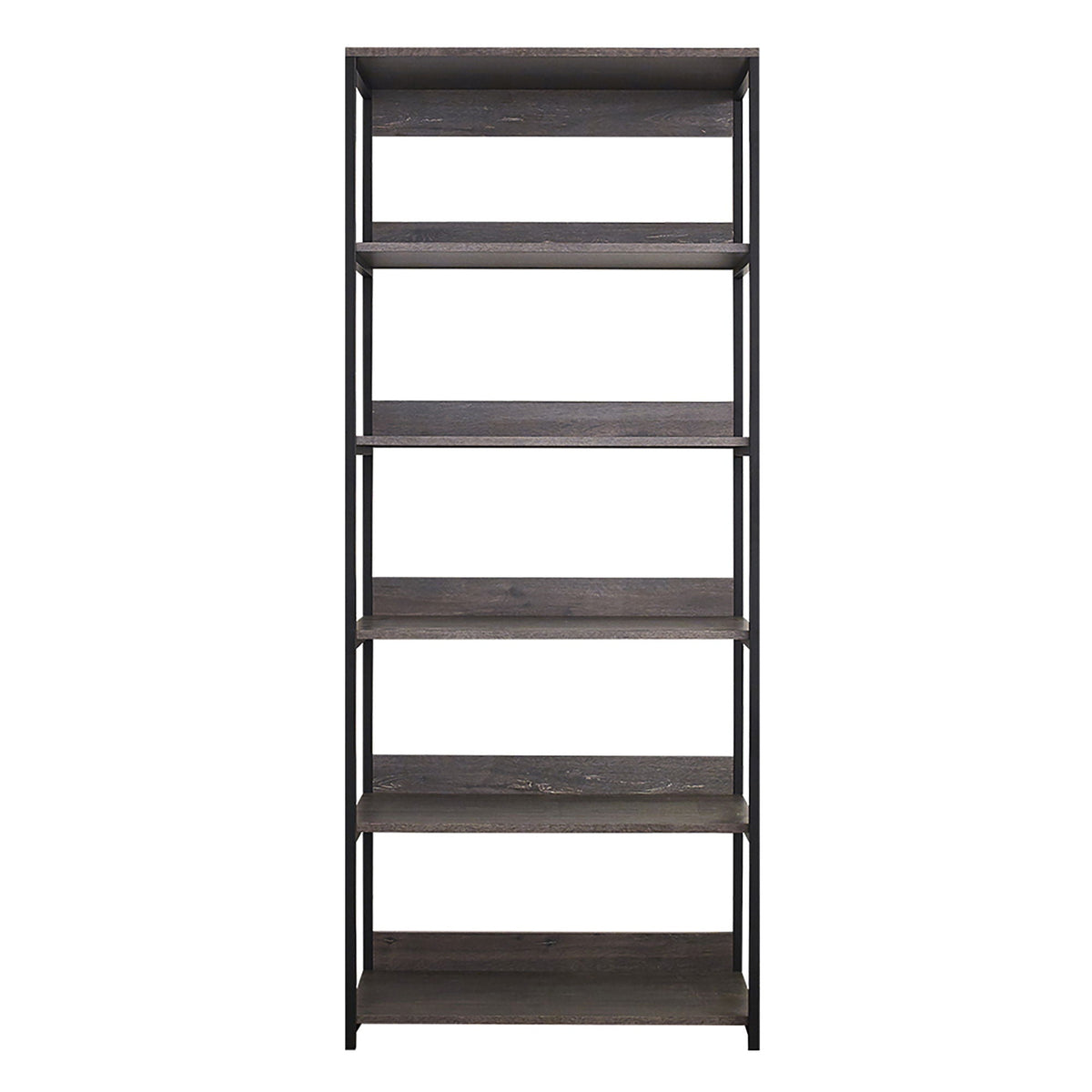 Gray Walk-In Closet Wardrobe with 5-Shelf Modular Construction