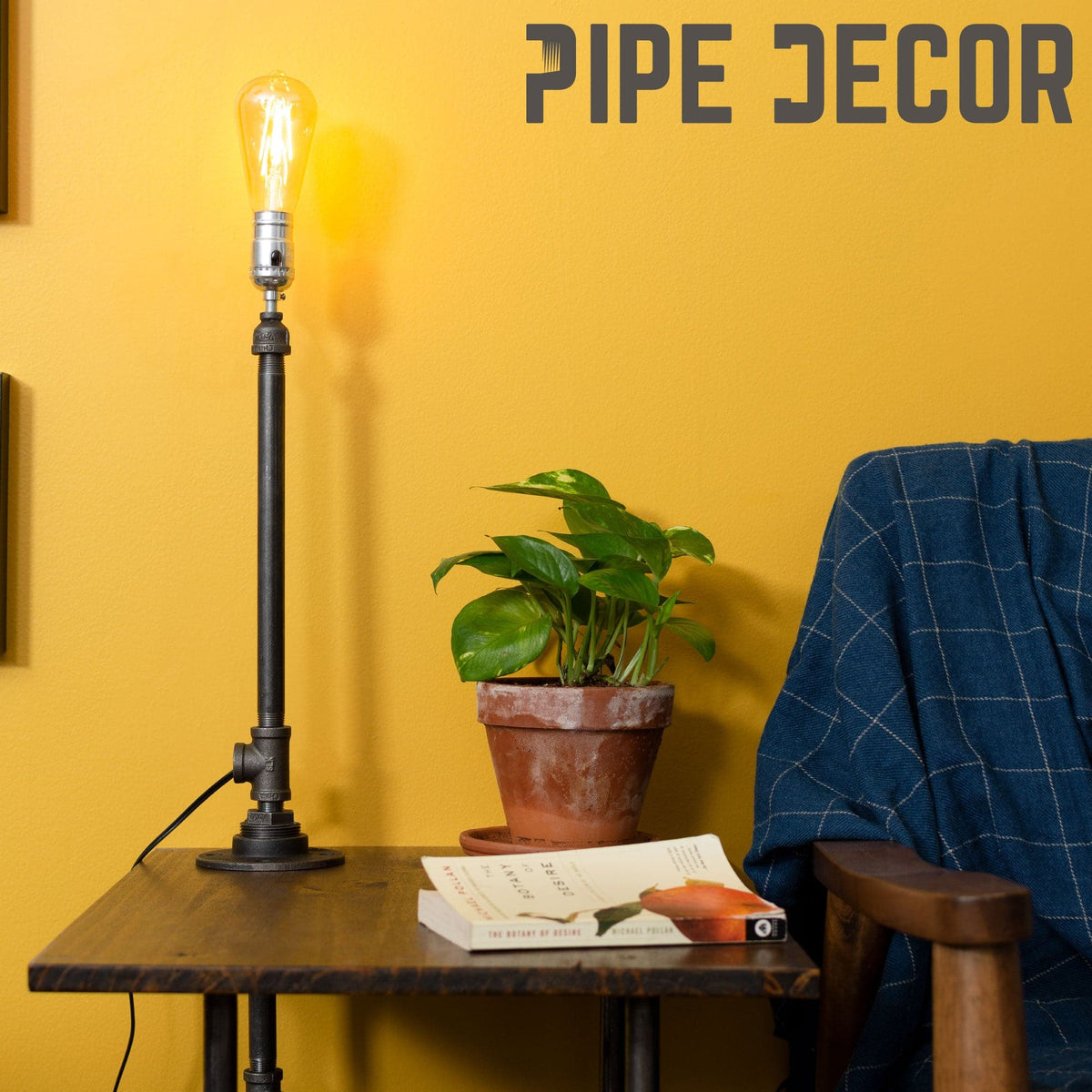 Torch Table Lamp By PIPE DECOR