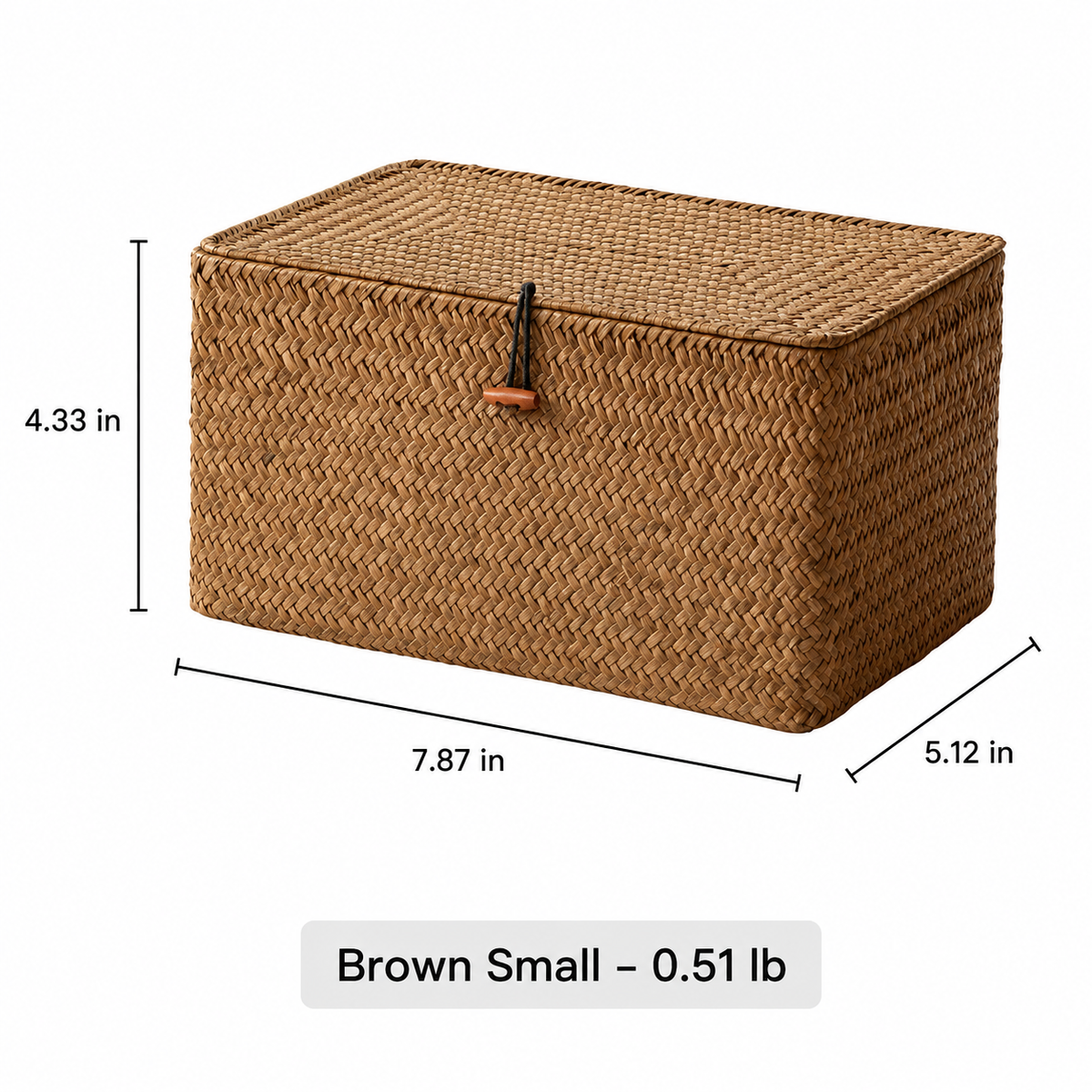 Woven Lidded Storage Box