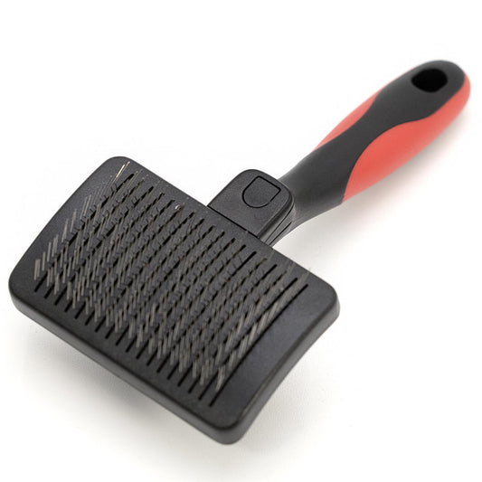 Jeffers Self-Cleaning Slicker Pet Grooming Brush