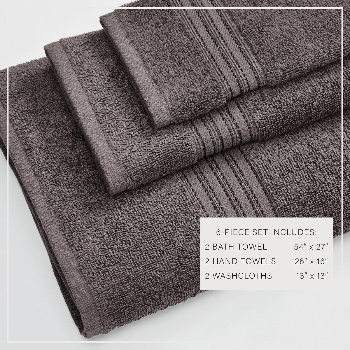 Cotton Terry Bath Towel Set - Cooper Collection